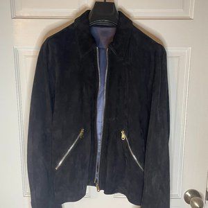 Paul Smith Navy Suede Blouson Jacket
